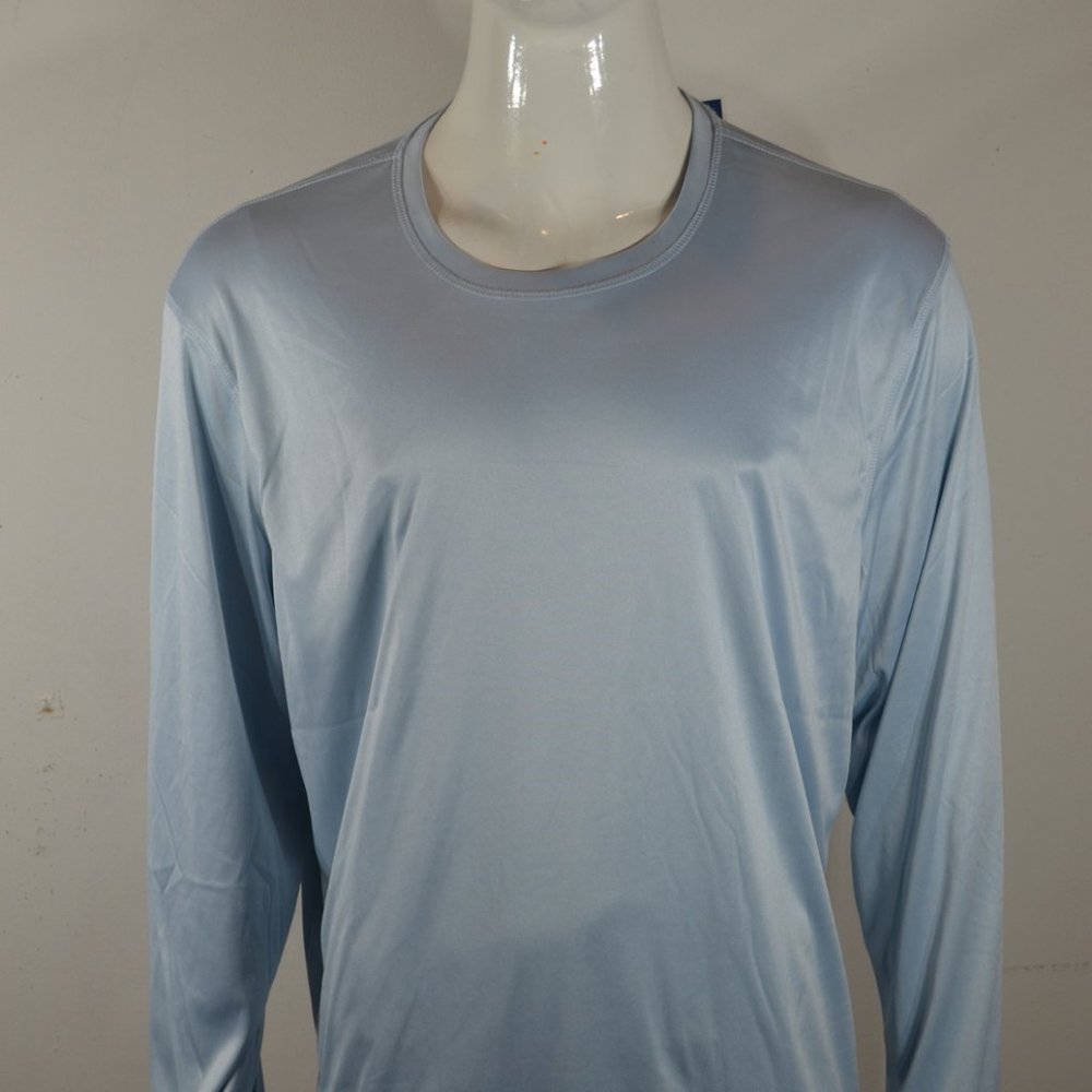 Tailor Vintage Men's T shirt 2XL Long Sleeve Skyway Buoy UV UPF50+ Blue NWT